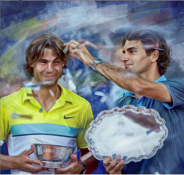 费德勒和纳达尔相爱相杀,纳达尔和费德勒首次对决