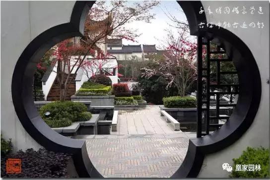 凰家园林,中国风庭院别墅绘画