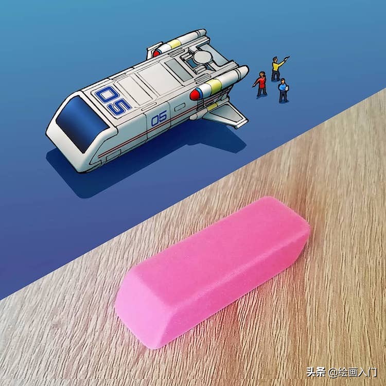 科技绘画太空飞船创意说明,7-12岁儿童创意绘画飞船