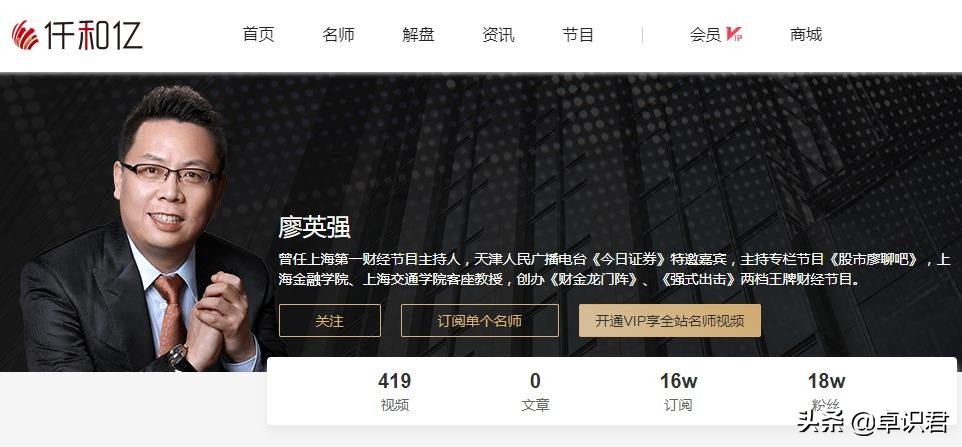 廖英强晚评,廖英强操作股票被处罚