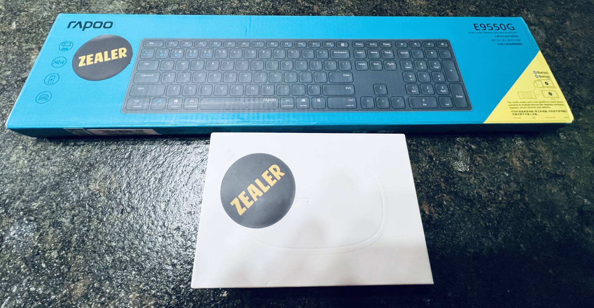 雷柏9050G多模式无线刀锋键鼠套装,雷柏8000无线键鼠单模还是双模