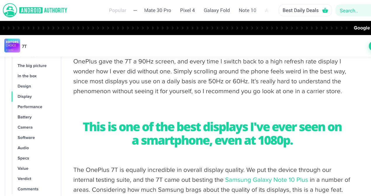 一加7国外评价,一加7t外国