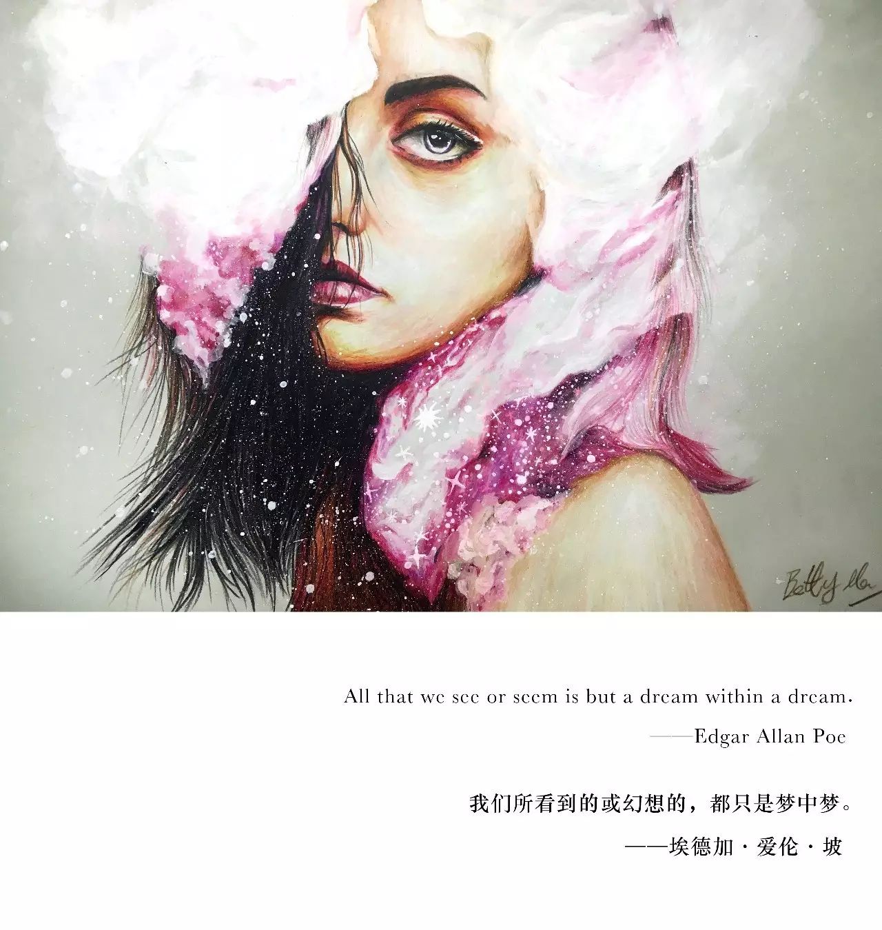 超写实的人像彩铅,艺术家彩铅