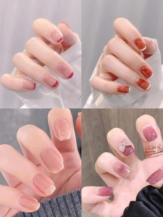 40到50岁干净显白美甲颜色,2021最火美甲显白颜色渐变图片