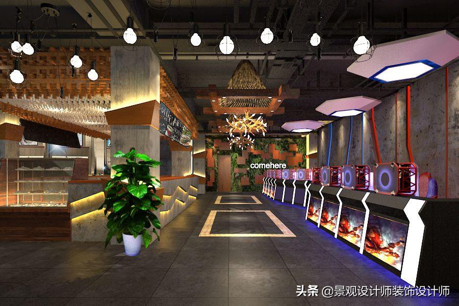 网咖设计效果图,网咖设计图哪找