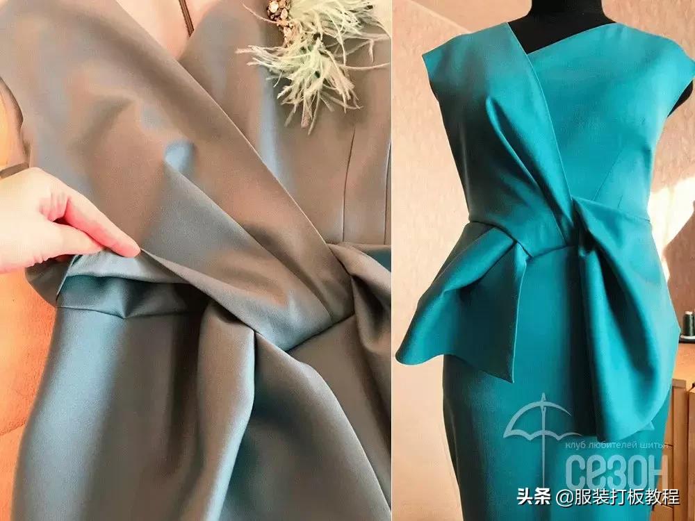 连衣裙的裁剪纸样,碎花公主连衣裙的裁剪方法及图样