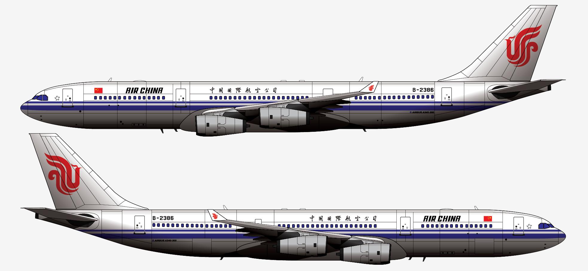 中国现在还有空客a340-500客机吗,空客a340-300型客机
