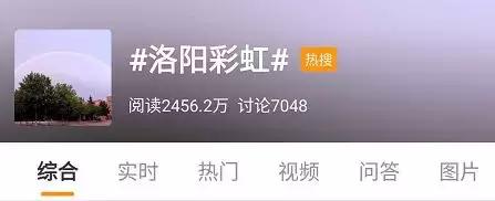 风雨彩虹！2456.2万曝光量！洛阳，这一次太惊艳了.......