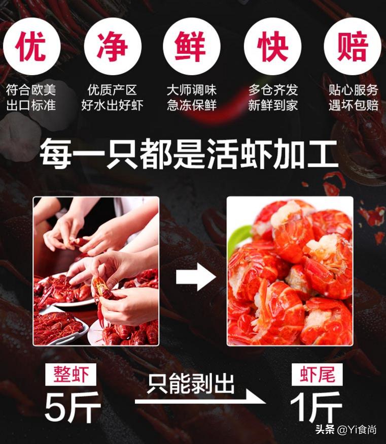 李晨小龙虾虾尾,李晨麻辣虾尾做法视频