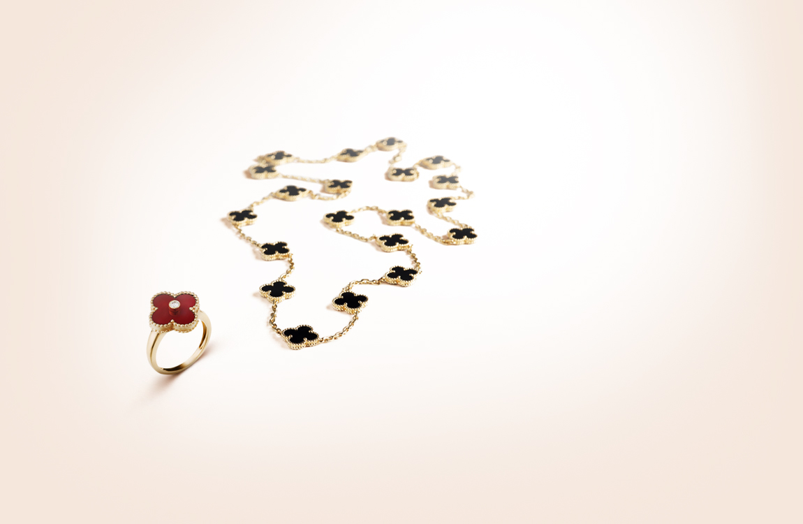 全套梵克雅宝四叶草高端珠宝,梵克雅宝彩色宝石