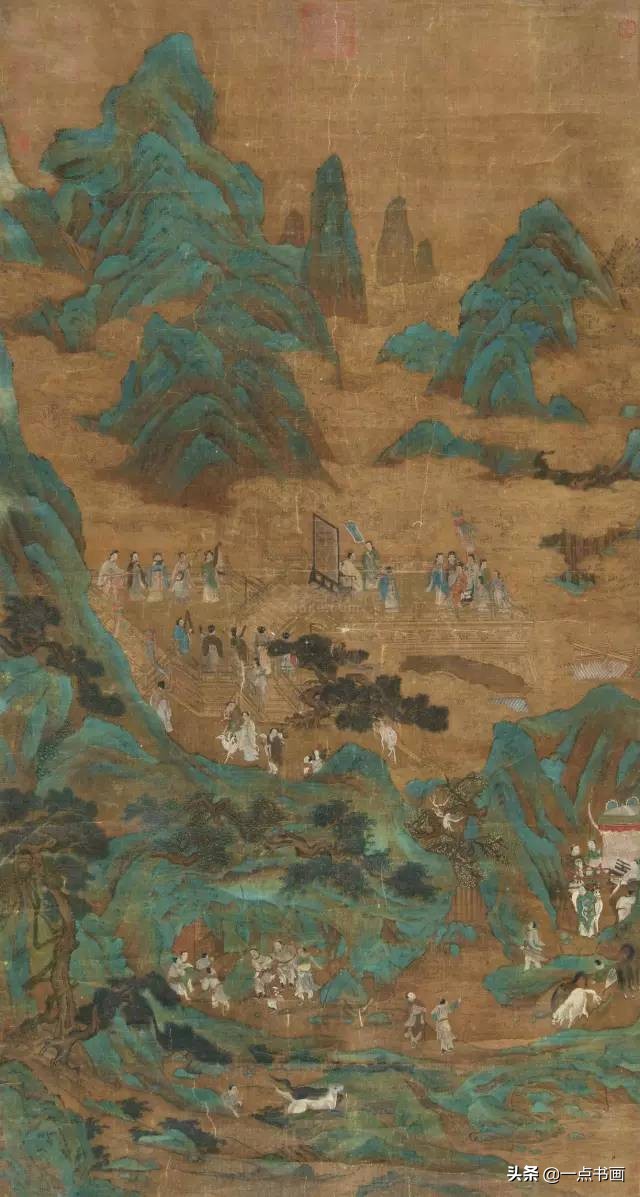 明仇英拍卖60亿的作品,明仇英桃源仙境图临摹