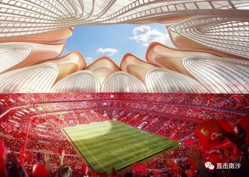 广州南沙新建足球场,国内最大足球场开建