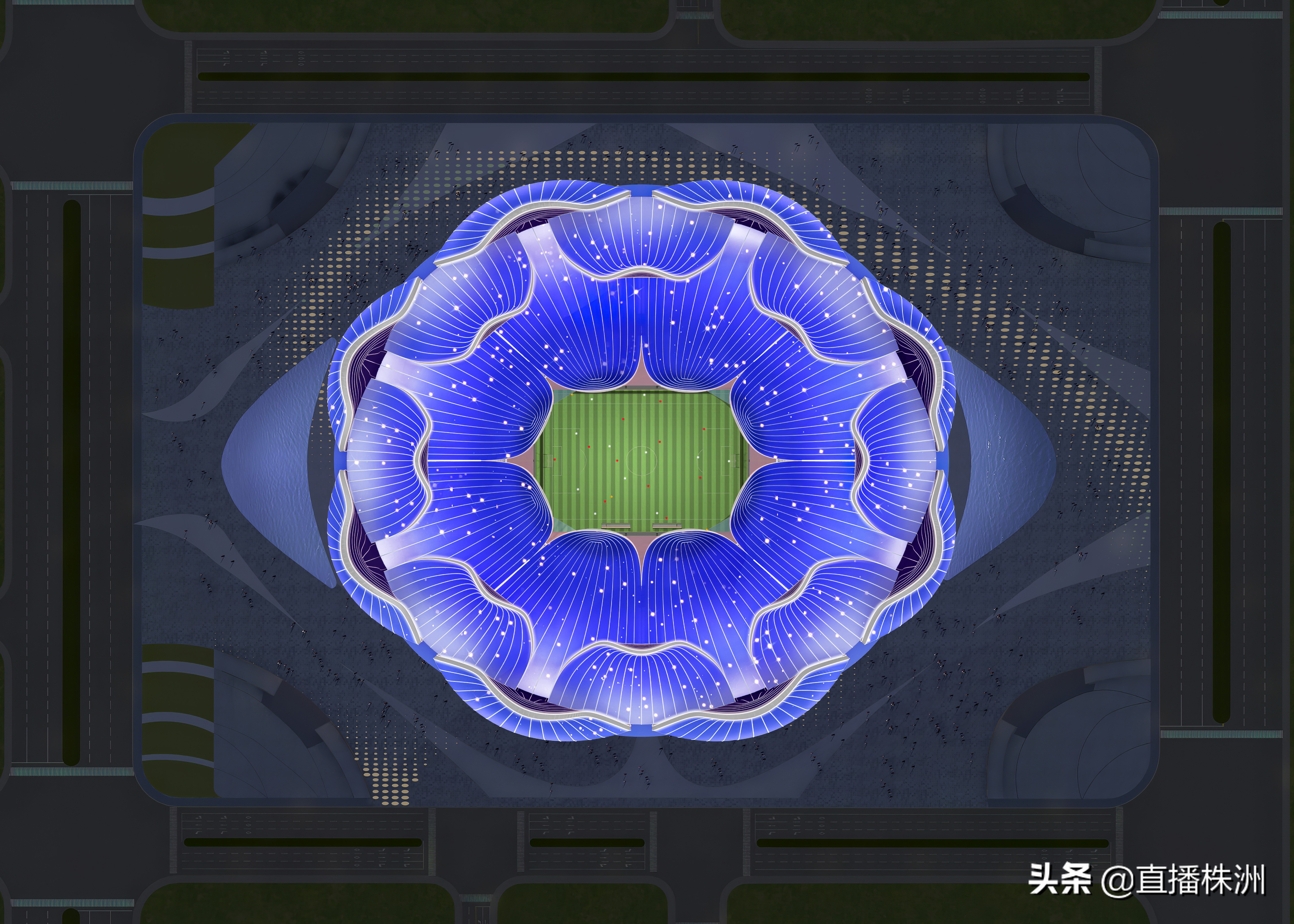 恒大新足球场最美图片,恒大新球场最震撼视频