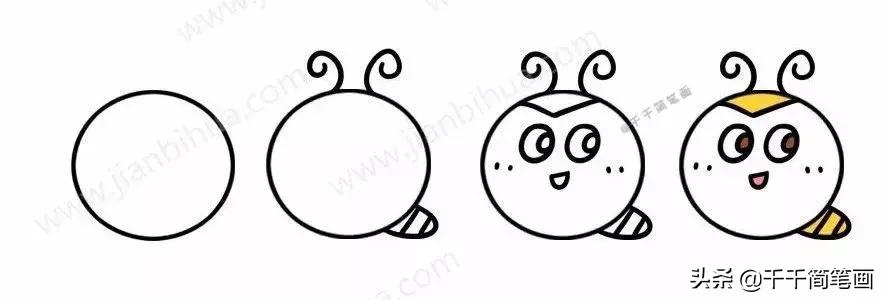 超级可爱的简笔画动物头像,呆萌小动物头像图片简笔画