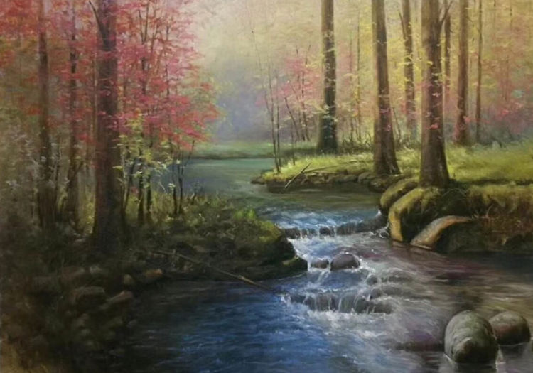 中国小幅油画作品大展作品集,三峡丹青油画作品