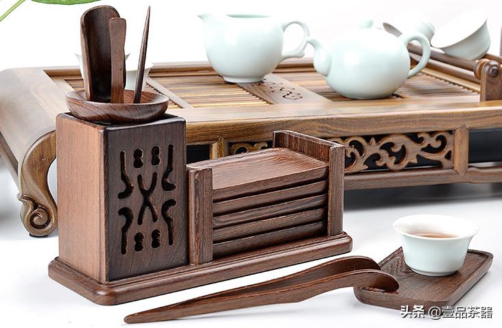鸡翅木茶海茶具全套,正宗鸡翅木茶盘茶具