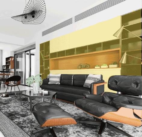 客厅沙发没有靠山怎么设计,沙发不靠墙的客厅该怎样设计