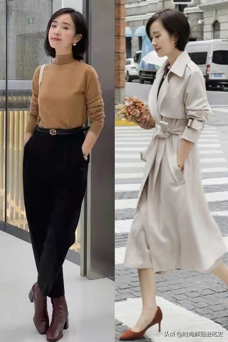 50岁高档女羊绒衫内搭,40岁女人洋气羊绒衫