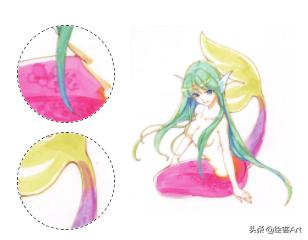 马克笔过渡色的画法,touchcolor马克笔怎么混色