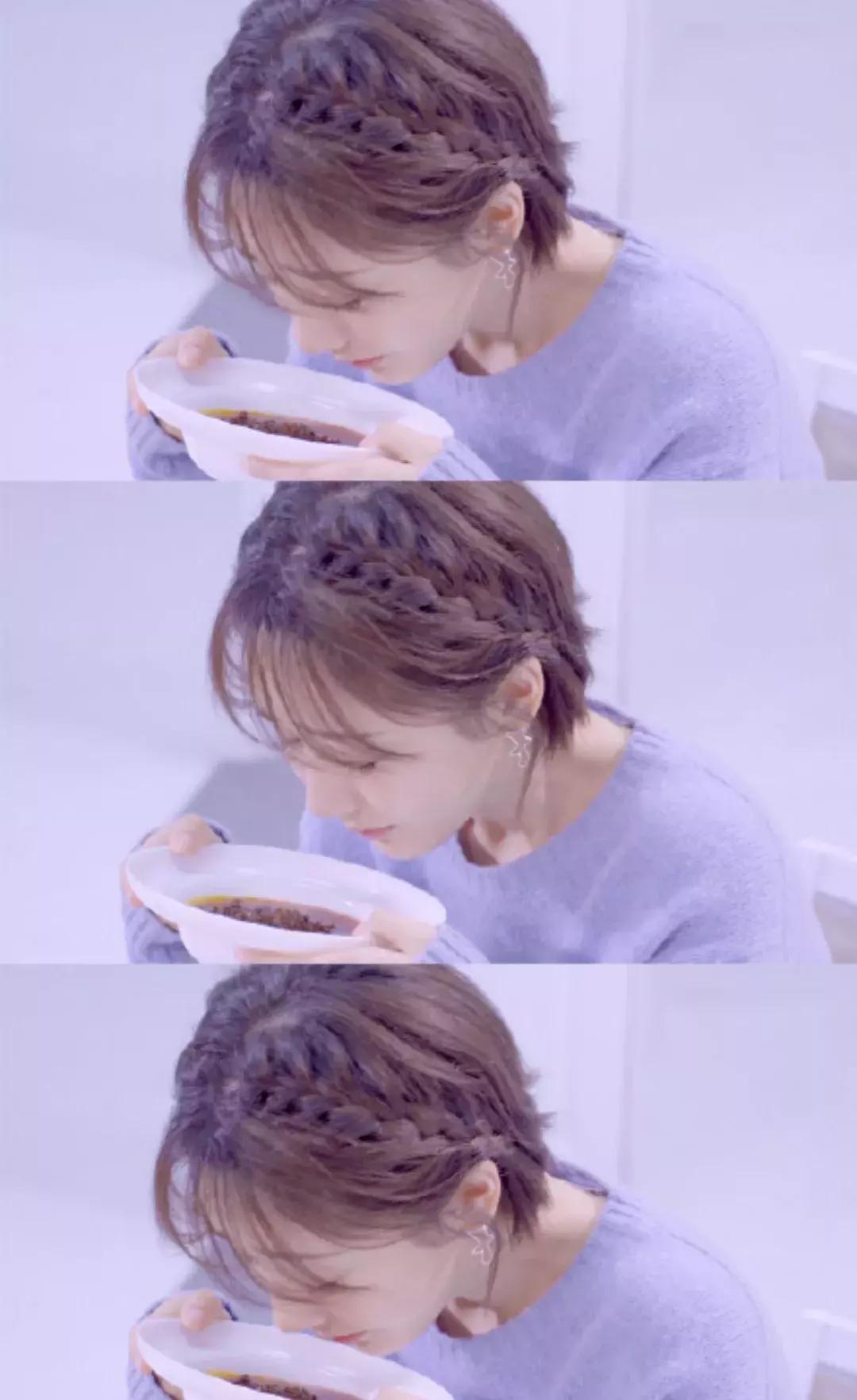 女童编发中短发,短发编发的教程