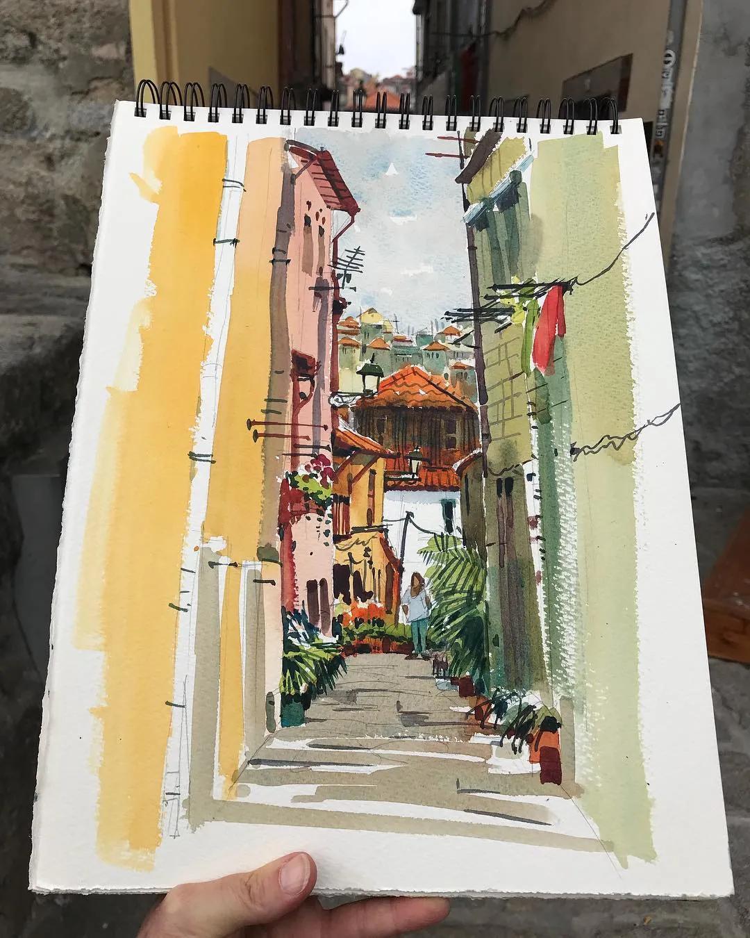 酣畅淋漓的水彩,酣畅淋漓水彩