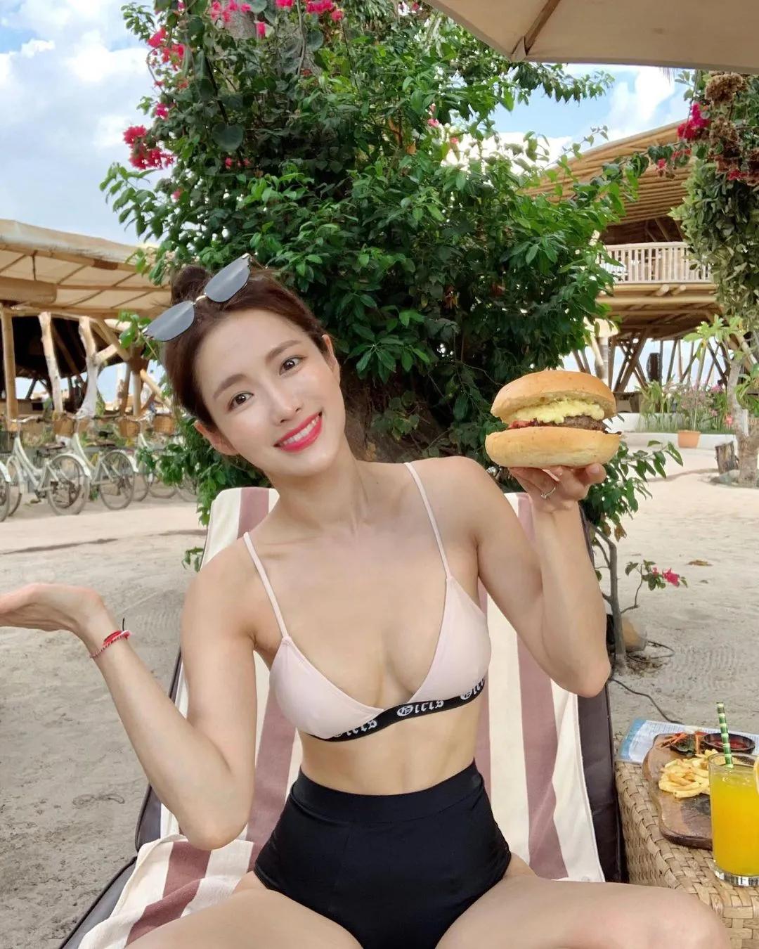 健身腹肌胸肌马甲线女,健身肌肉马甲线女