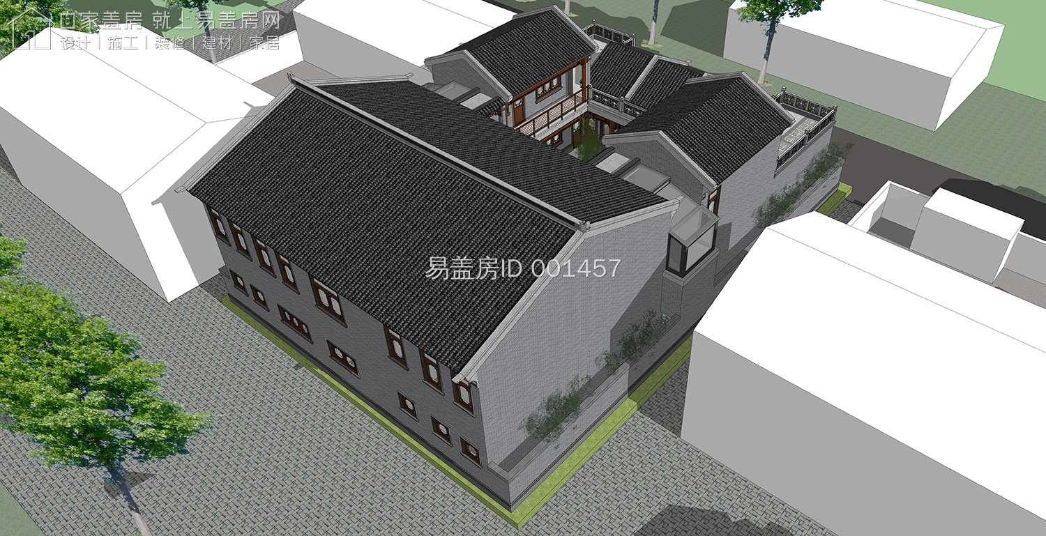 20套最全中式四合院大全,最经典的中式两层四合院