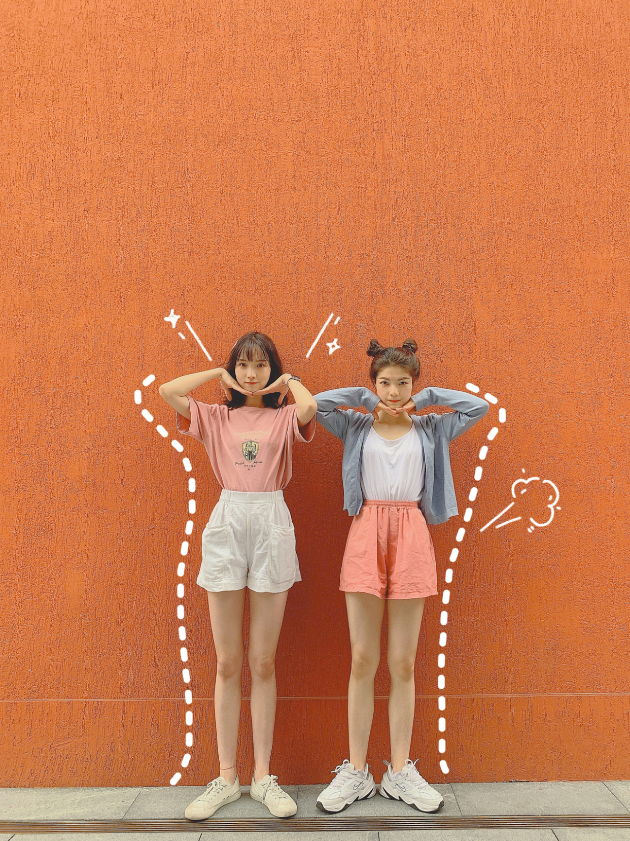 怎么拍出简单又好看的闺蜜照自拍,闺蜜照拍照姿势大全