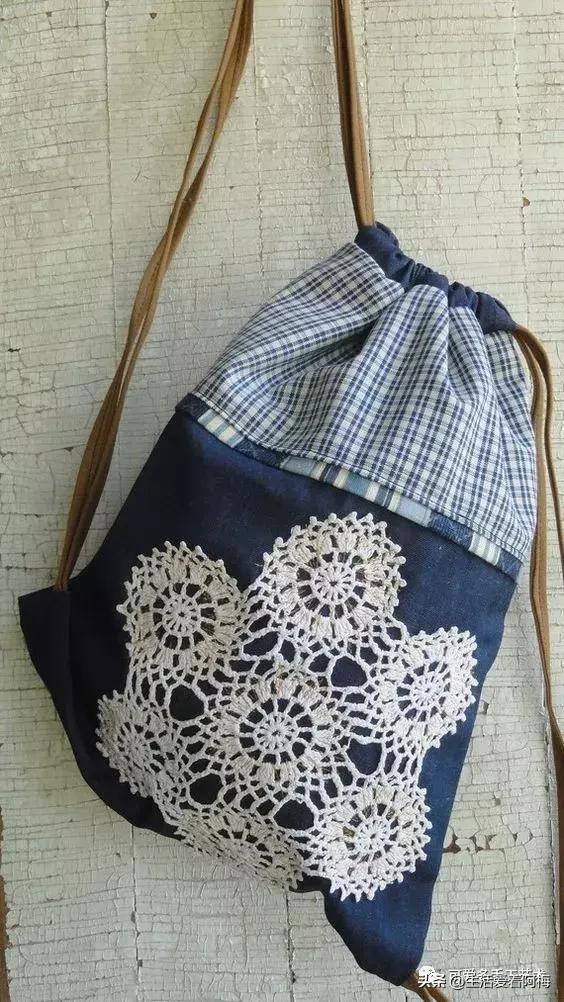 牛仔裤旧物改造手工制作小学生,废旧牛仔裤各种改造图解