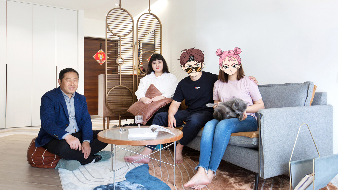 这家的电视柜既能收纳，也是喵星人乐园​