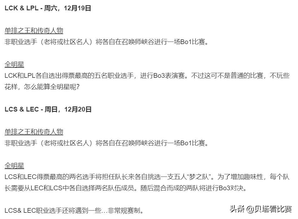 lol全球全明星来了！LPL大战LCK重演，UZI大概率出战