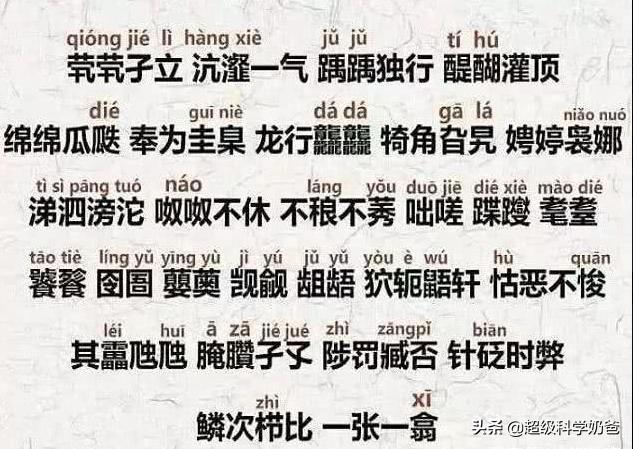 纛虋翯蘮厑乯这些字都不认识！就来看看汉字文化吧，共有八万多呢