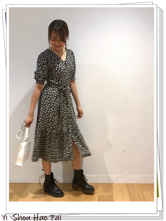 drmartens杨幂同款秋冬拼接马丁靴,drmartens马丁靴1460荔枝纹测评