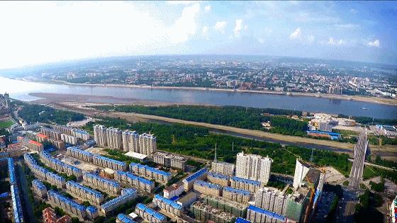 中俄双子城黑河,中俄边境双子城黑河市