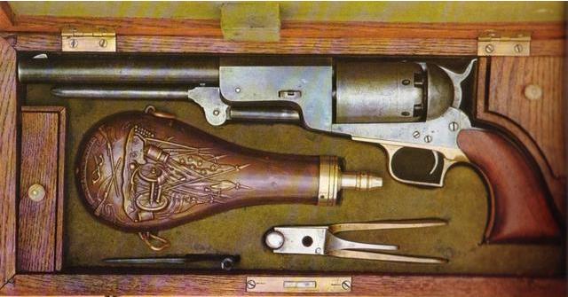 威力巨大特制的手枪,沃克型转轮式手枪