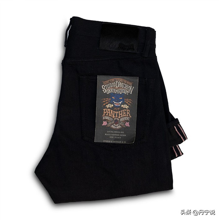 力量之王黑豹牛仔裤来了，日本小猪推出神秘的18oz黑色原牛