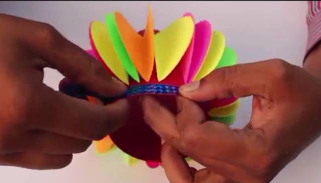 简易4个灯笼教程,加珠小灯笼教程