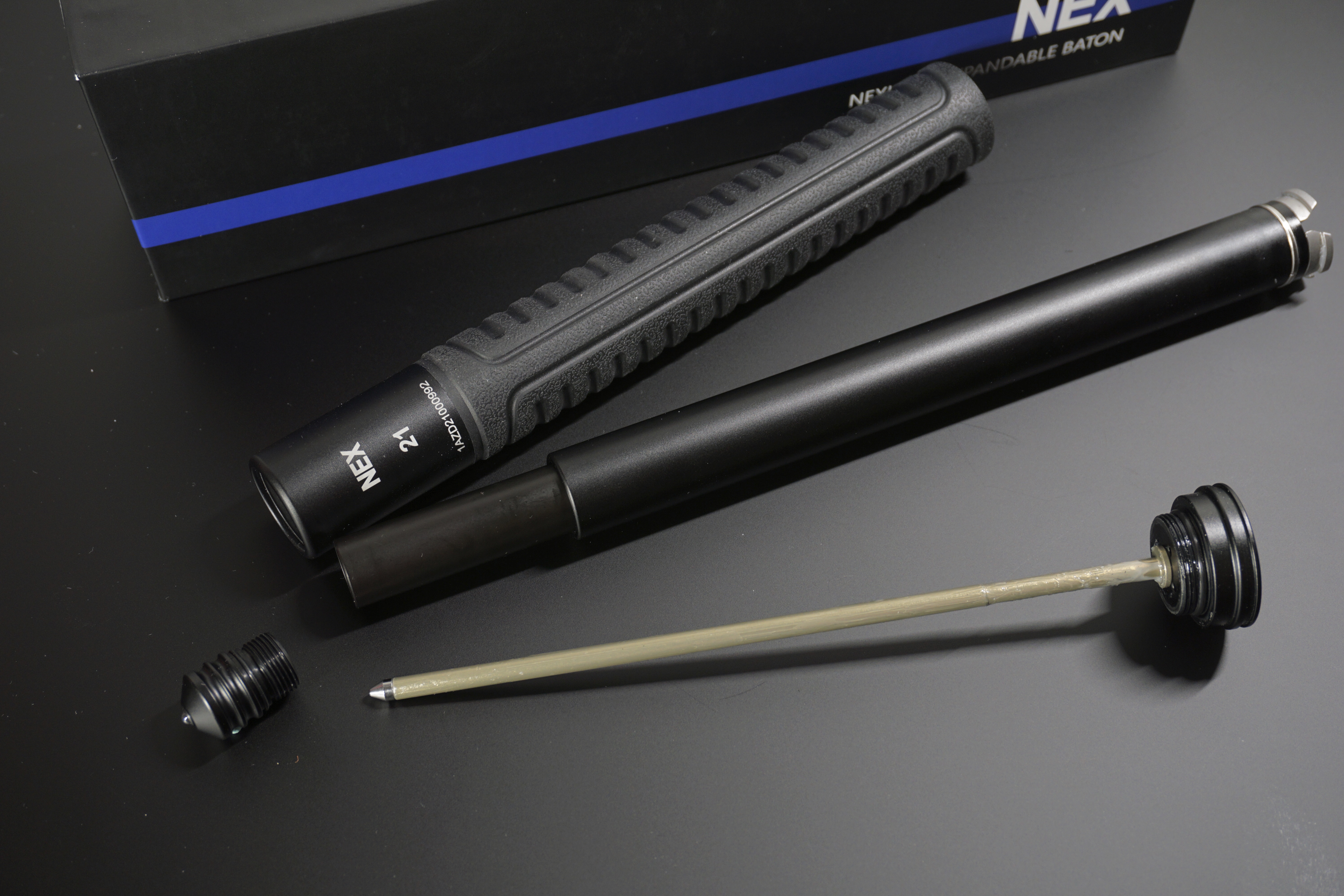 纳丽德nex格挡机械甩棍,nex纳丽德甩棍评测