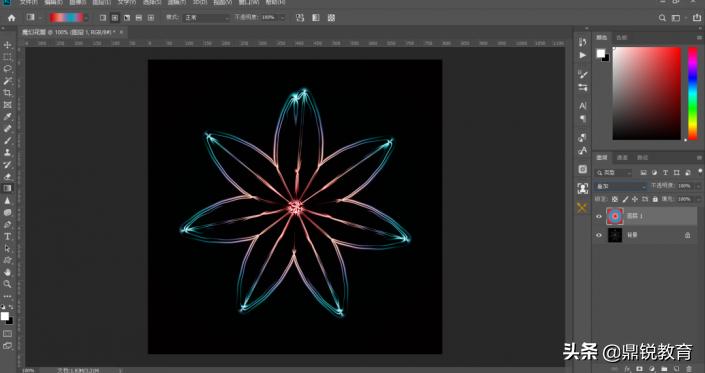 ps中制作花图案,ps制作魔幻风格海报