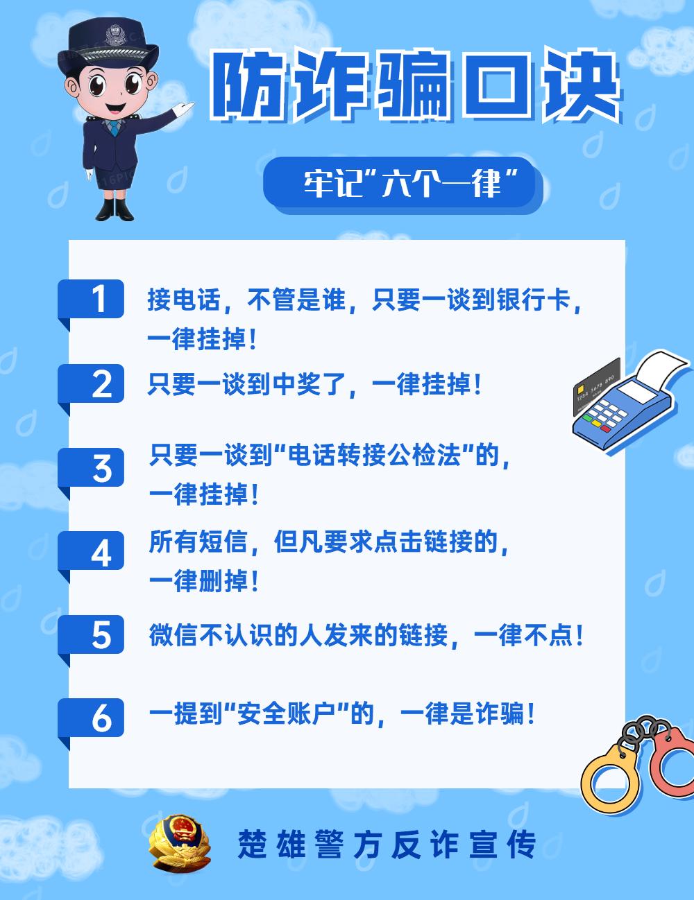警方提示|楚雄州电信网络诈骗案件一周通报（1月18日至24日）