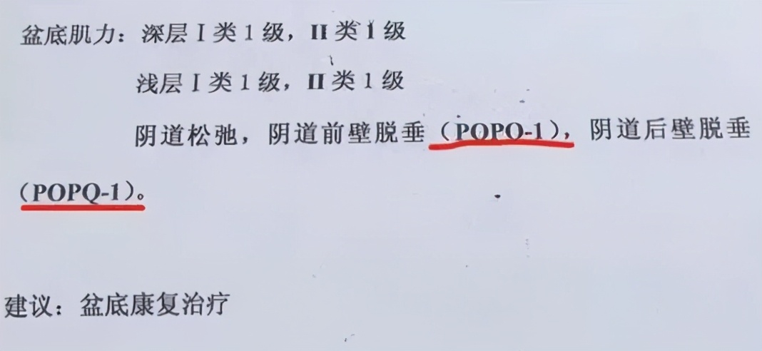 孕产康复|图解盆底肌肌力测试报告