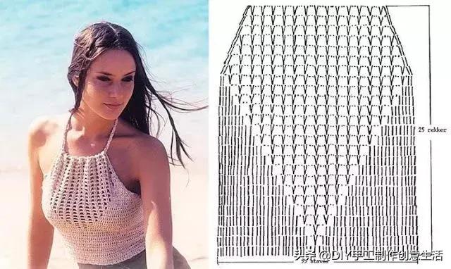 夏天来了，一定要钩一套给自己，有钩织教程