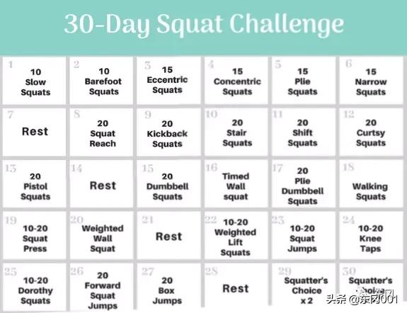 「干货」30天深蹲训练计划