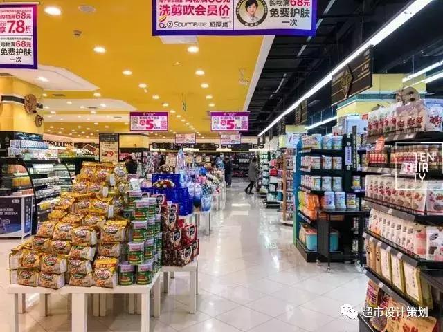 超市洗化区端架创意陈列图片欣赏,2000平超市布局与商品陈列图