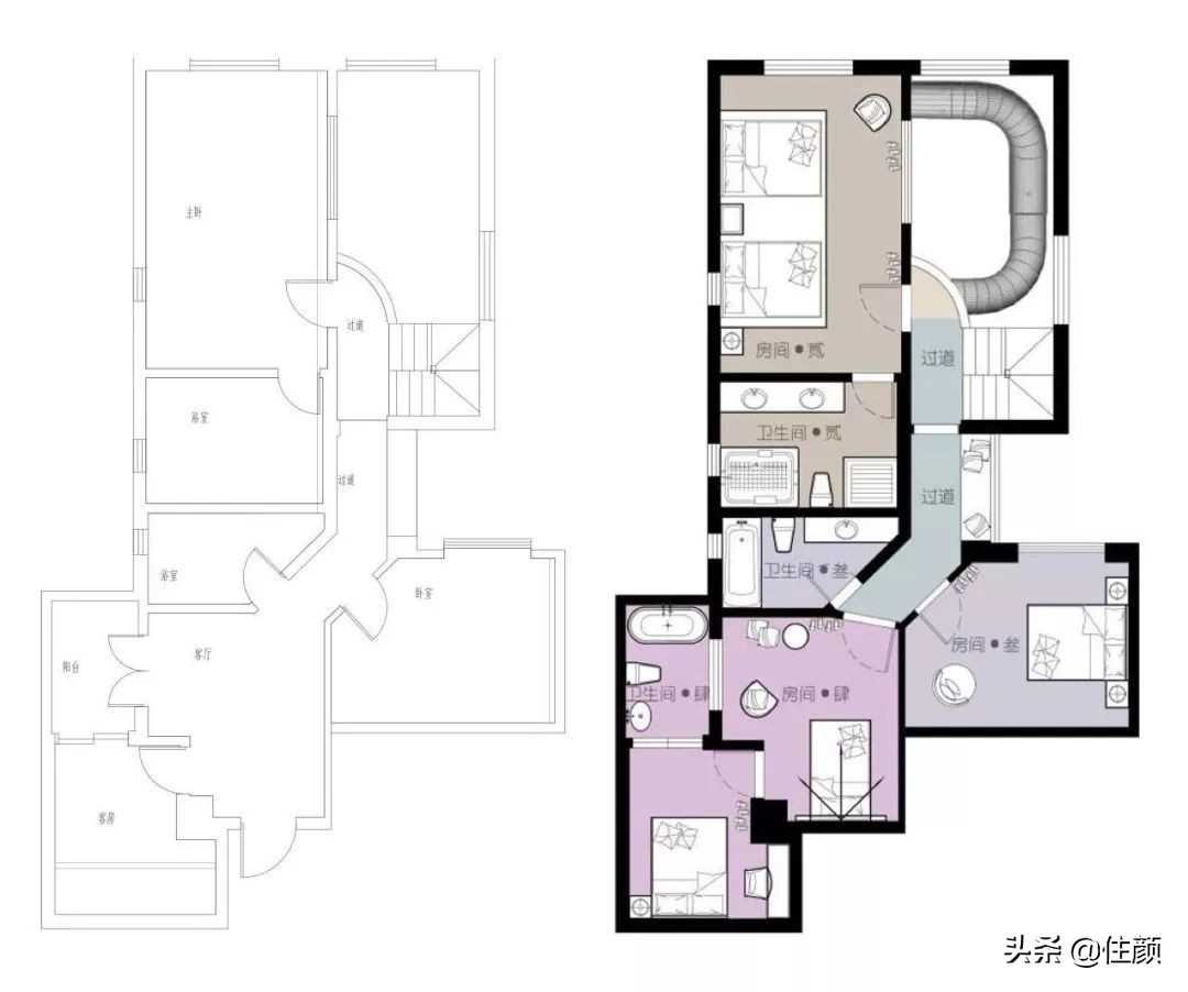 全屋贯穿10米滑梯，天台泡泡屋俯瞰CBD夜景，这个33楼的家够野