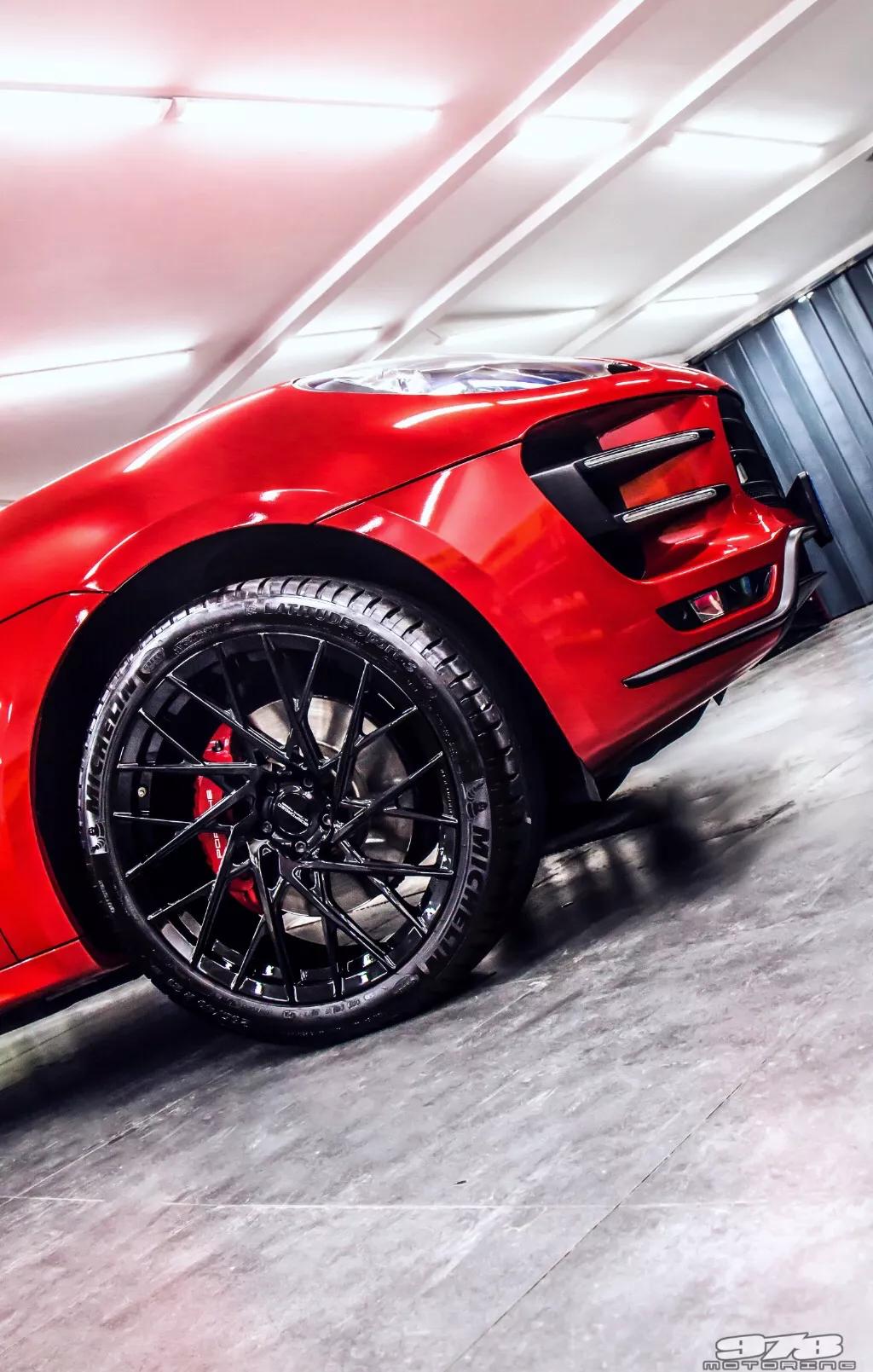 改装保时捷黑色rs轮毂,保时捷黑武士轮毂改装