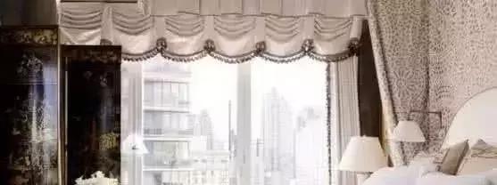 阳台窗帘加窗幔效果,千鸟格窗帘加窗幔