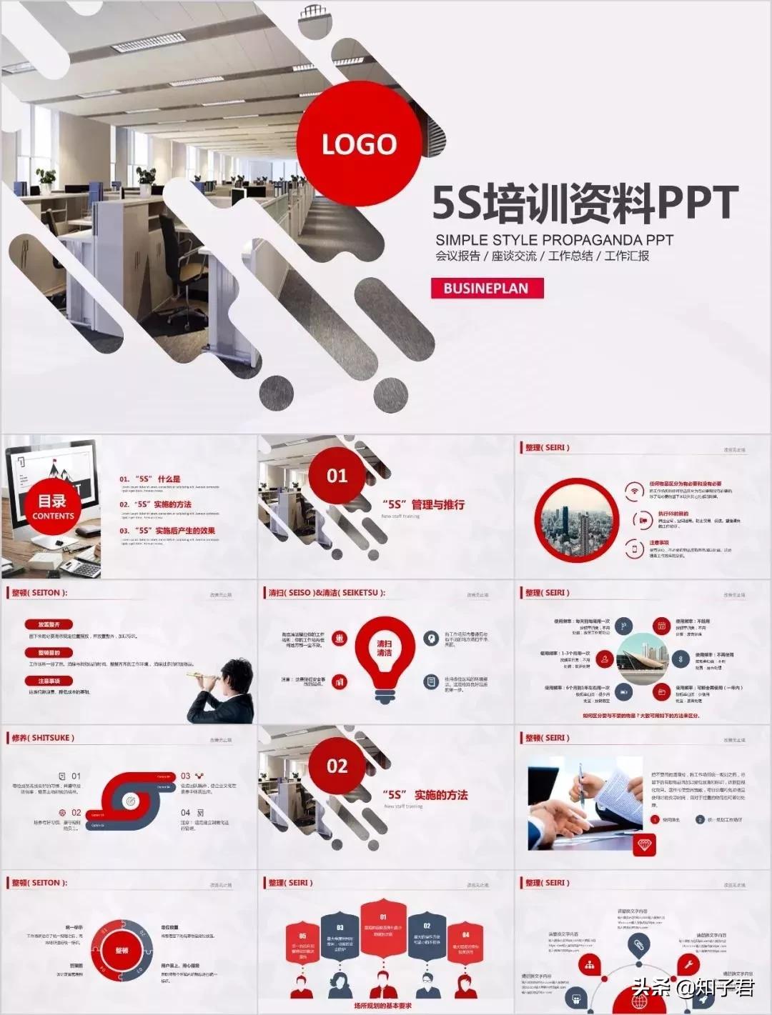 5S管理培训PPT模板,5s管理的ppt制作