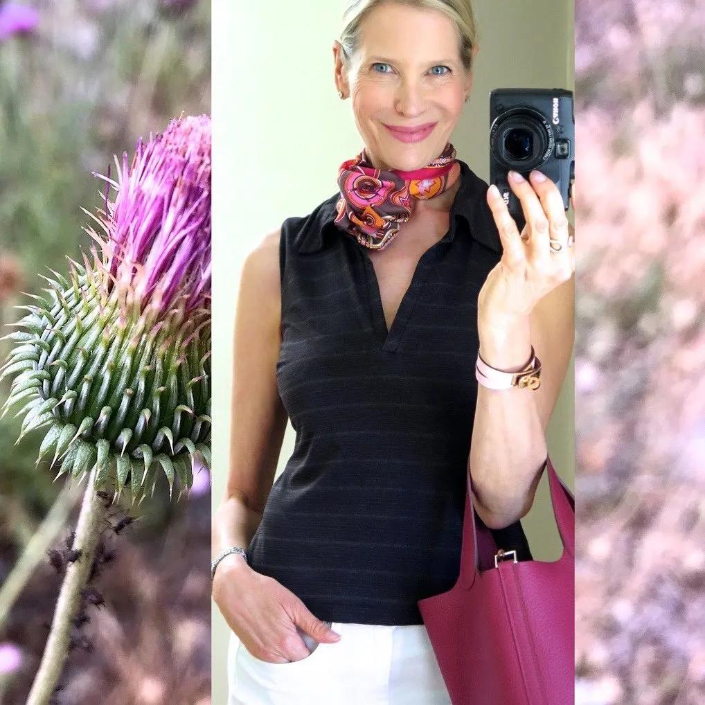 简单到一学就会的丝巾搭配,时尚博主丝巾搭配