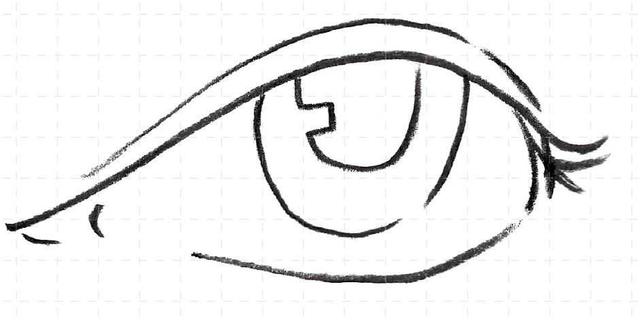 最简单的眼睛画法教程,零基础画画眼睛教程图片